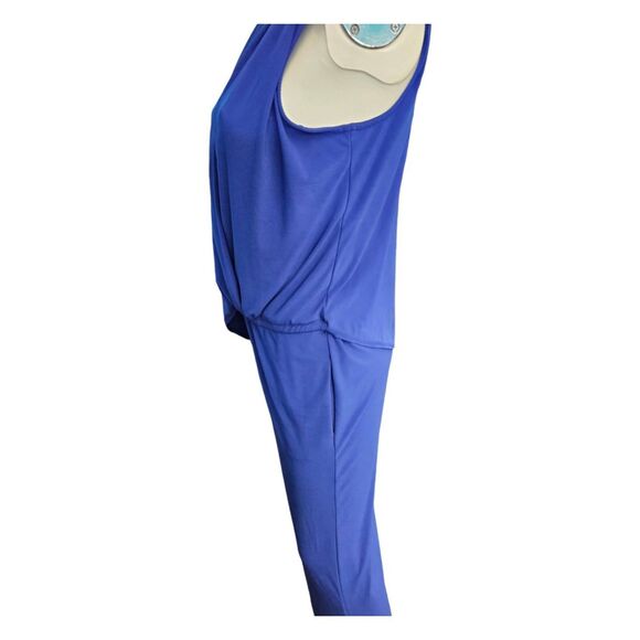 IMAN Royal Blue Jumpsuit Size Medium - Picture 5 of 7